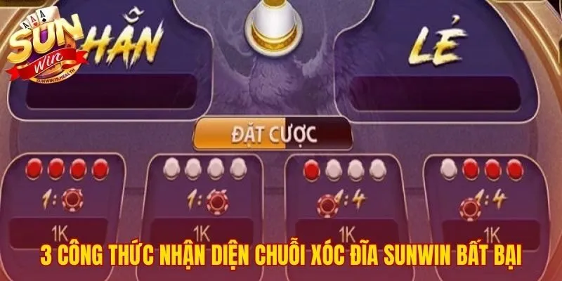 Nhận diện chuỗi trong 5 công thức chơi Xóc Đĩa SUNWIN